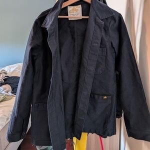 Le Mont St Michel French Jacket, Navy (Dark Blue), Size Small, Men's USED